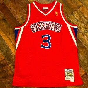 *** YOUTH XL (18-20) AUTHENTIC ALLEN IVERSON JERSEY ***